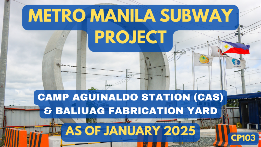 Metro Manila Subway Project (MMSP-CP103) Progress Video as of January 2025