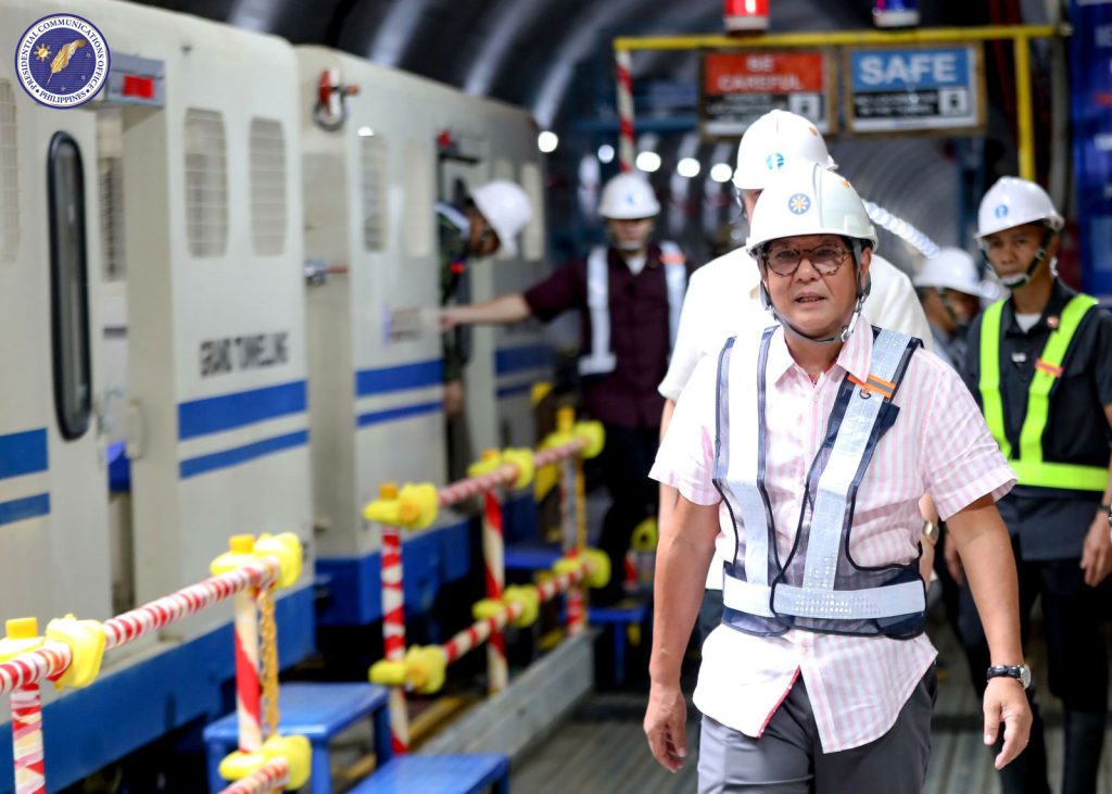 President Bongbong Marcos visits Philippines’ Metro Manila Subway Phase 1 Contract Package 103