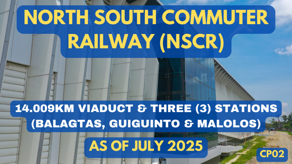 North South Commuter Railway – NSCR-CP02 Aerial Video of Alignment and Stations as of July 2025
