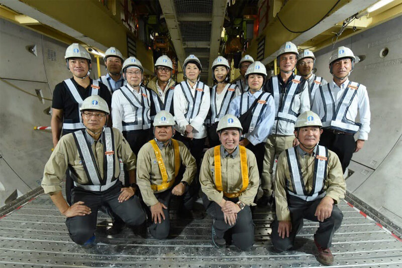 JICA Parliamentary League inspects Metro Manila Subway Project construction status in the Republic of the Philippines