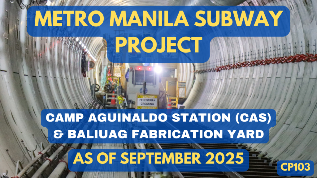 Metro Manila Subway Project – MMSP-CP103 Progress Video as of September 2025
